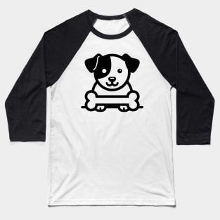 Dog with Bone Baseball T-Shirt